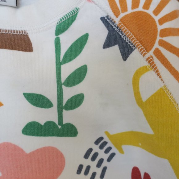 STELLA MCCARTNEY garden print sweatshirt white multicolor cotton long sleeve 4yr - Picture 7 of 7